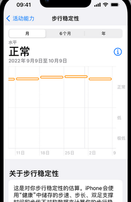 崇州iPhone手机维修如何在iPhone开启'步行稳定性通知'