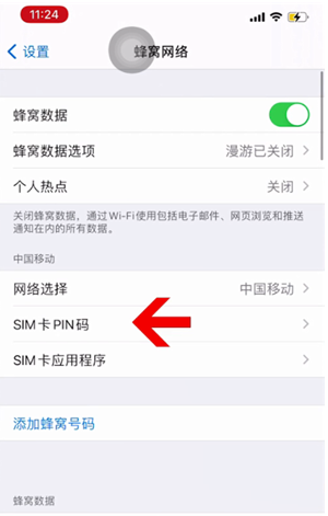 崇州苹果14维修网分享如何给iPhone14的SIM卡设置密码 